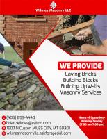 Wilmes Masonry LLC | Building blocks MILES CITY image 1